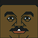 The face of the Squatties Lando Calrissian Bespin character.