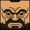 The face of the Squatties Zangief character.. From the Street Fighter set.