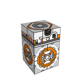 360 degree spinnable 3D preview of the BB-8 Squatties character. From the Star Wars set.