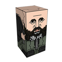 360 degree spinnable 3D preview of the Sage Francis Squatties character. From the Music set.