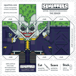 The Squatties The Joker paper toy character