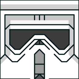 The face of the Squatties Biker Scout character. From the Star Wars set.