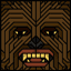The face of the Squatties Chewbacca character. From the Star Wars themed set.