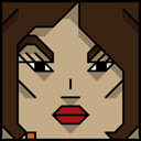 The face of the Squatties Angie The Angel character.