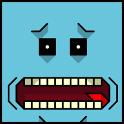 The face of the Squatties Mr Meeseeks character. From the Rick And Morty set.