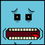 The face of the Squatties Mr Meeseeks character. From the Rick And Morty themed set.