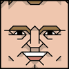 The face of the Squatties Steve McNeil character.. From the Go 8-Bit set.