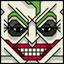 The face of the Squatties The Joker character.