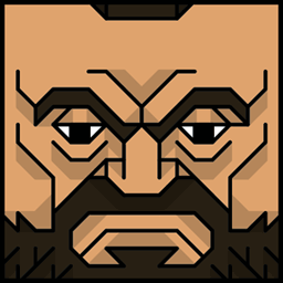 The face of the Squatties Zangief character. From the 
		
		
	 set.