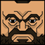 The face of the Squatties Zangief character. From the Street Fighter themed set.