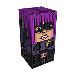 360 degree spinnable 3D preview of the Hit-Girl Squatties character. From the Kick-Ass set.