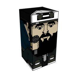 360 degree spinnable 3D preview of the Scroobius Pip Squatties character. From the Music set.