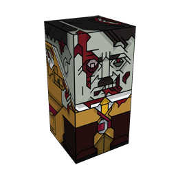 360 degree spinnable 3D preview of the Zombie Adolf Hitler Squatties character. From the Zombies set.