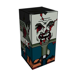 360 degree spinnable 3D preview of the Zombie Beefcake Squatties character. From the Zombies set.