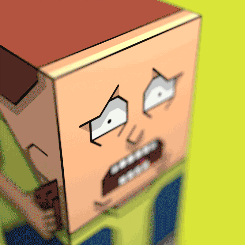 Rick and Morty character templates cycling in animation