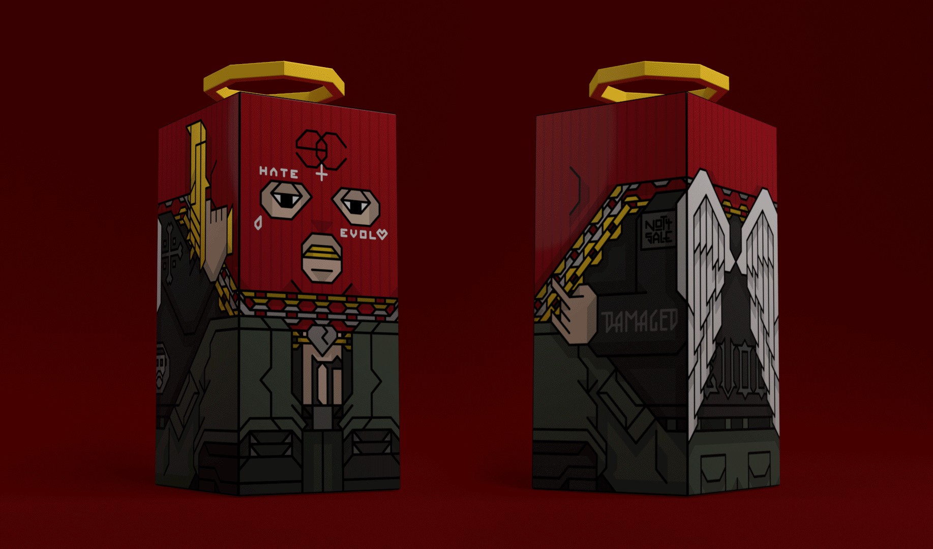 Final character models for the tribute scene.